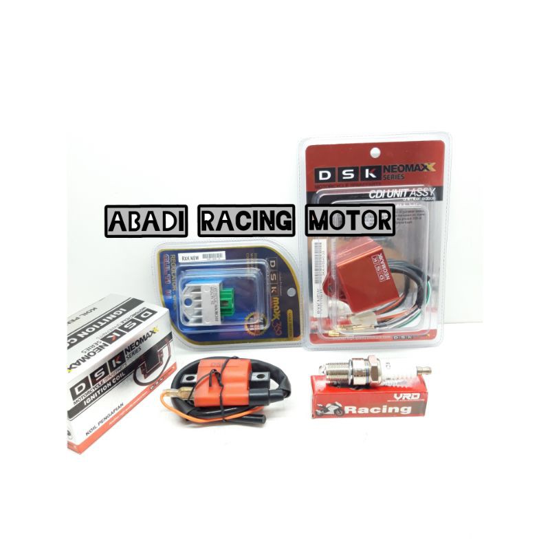 Paket Upgrade Cdi Koil Kiprok Busi Racing Rx King Rx Rx King New Rxk Rx k Dsk Neomax