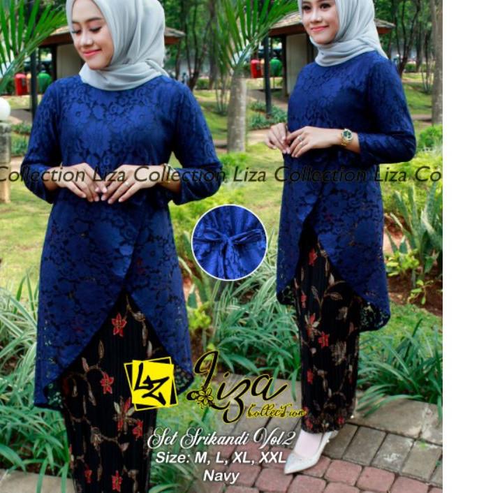 ⋆*TERLARIS* IndahKebaya | SETELAN KEBAYA SRIKANDI BROKAT / TUNIK BROKAT WISUDA / KEBAYA AKAD JUMBO /