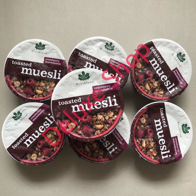 

Brookfarm Tube Toasted Macadamia Muesli Cranberry 75g