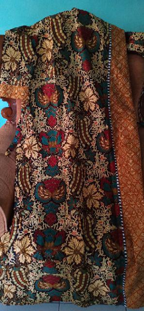 Ms Gamis Batik Sriwedari Maxi Super Jumbo Xxl Ld 110c. Bumil/busui Katun Sogan