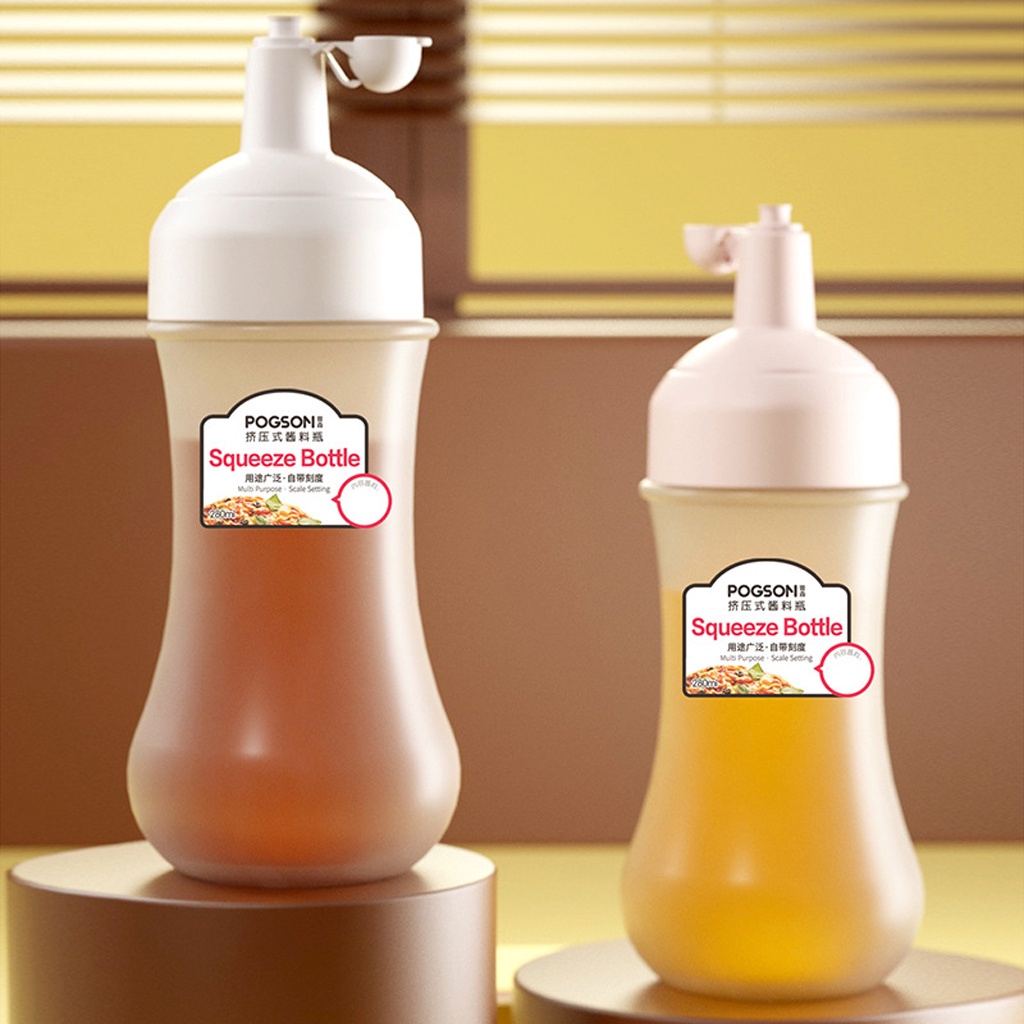 INFY - R694 Botol Saus Botol Minyak Botol Kecap Botol Mayonaise Saos Portable 350ml Bahan Plastik PP silikon