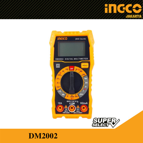 MULTIMETER / MULTITESTER DIGITAL / MULTI METER TESTER INGCO DM2002