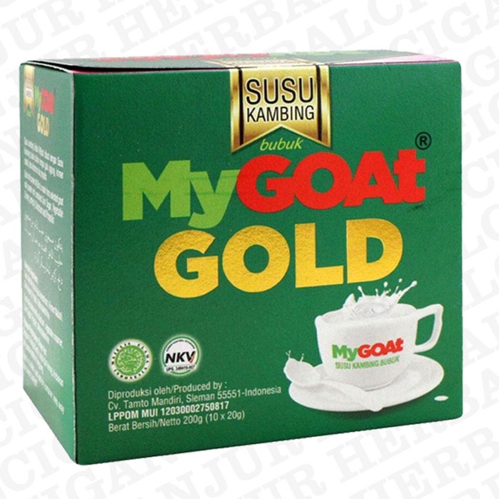 Susu Kambing My Goat Original GoldWith Colostrum Asli  Box (isi 10 Sachet)