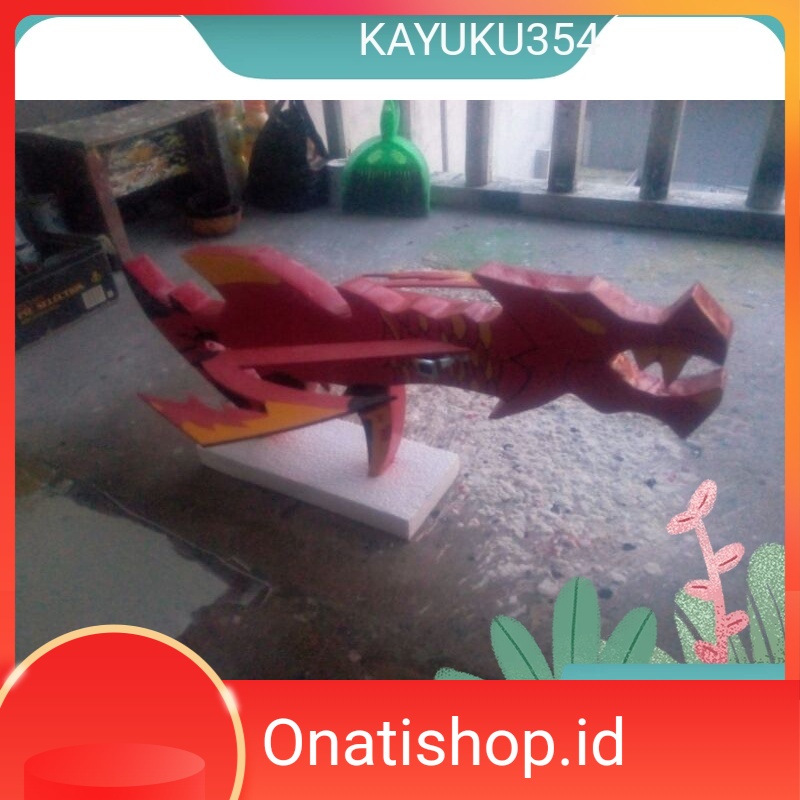 Senjata mainan anak skin ff dragon