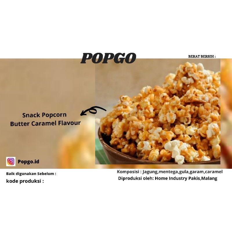 

Popcorn premium PopGo