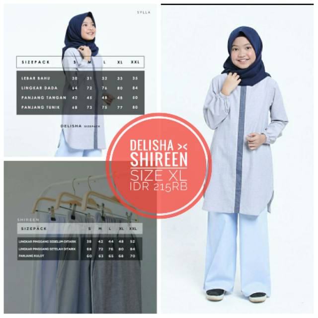 Set tunik-kulot anak DELISHA >< SHIREEN by Sylla