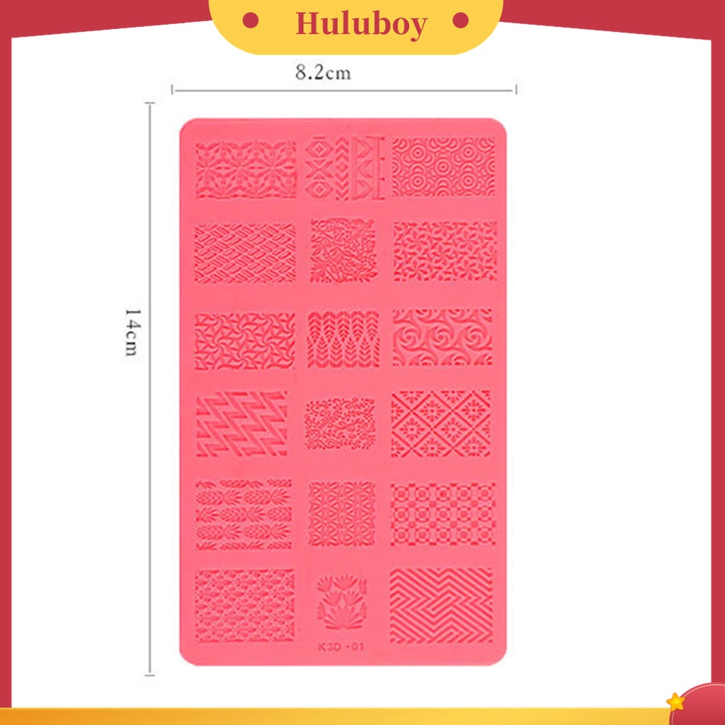 Huluboy Huluboy♡ Template Kuku Bahan Silikon Warna-Warni Untuk Wanita