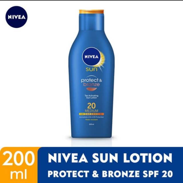 NIVEA SUN PROTECT &amp; BRONZE SPF 20+ 200ML