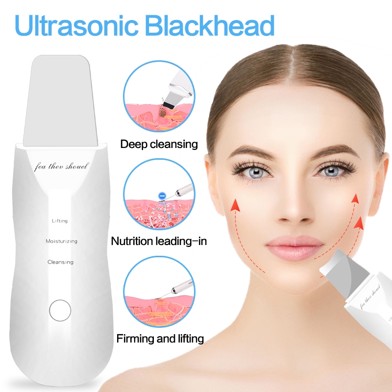 Pembersih Wajah Ultrasonic 3 in 1 Peeling Blackhead Removal Pore Cleaner Face Skin Scrubber