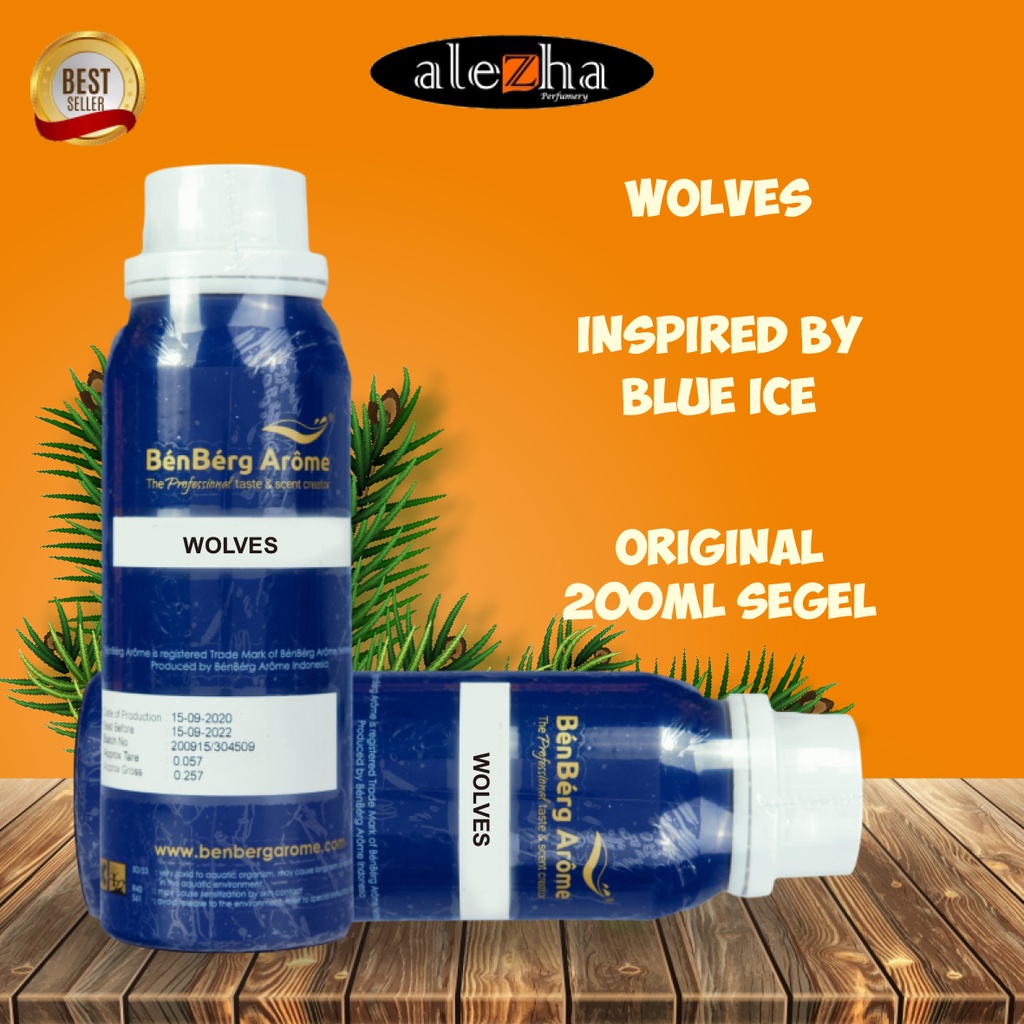 fReSh- BIBIT PARFUM MURNI WOLVES / BLUE ICE (BENBERG AROME) 200ML SEGEL