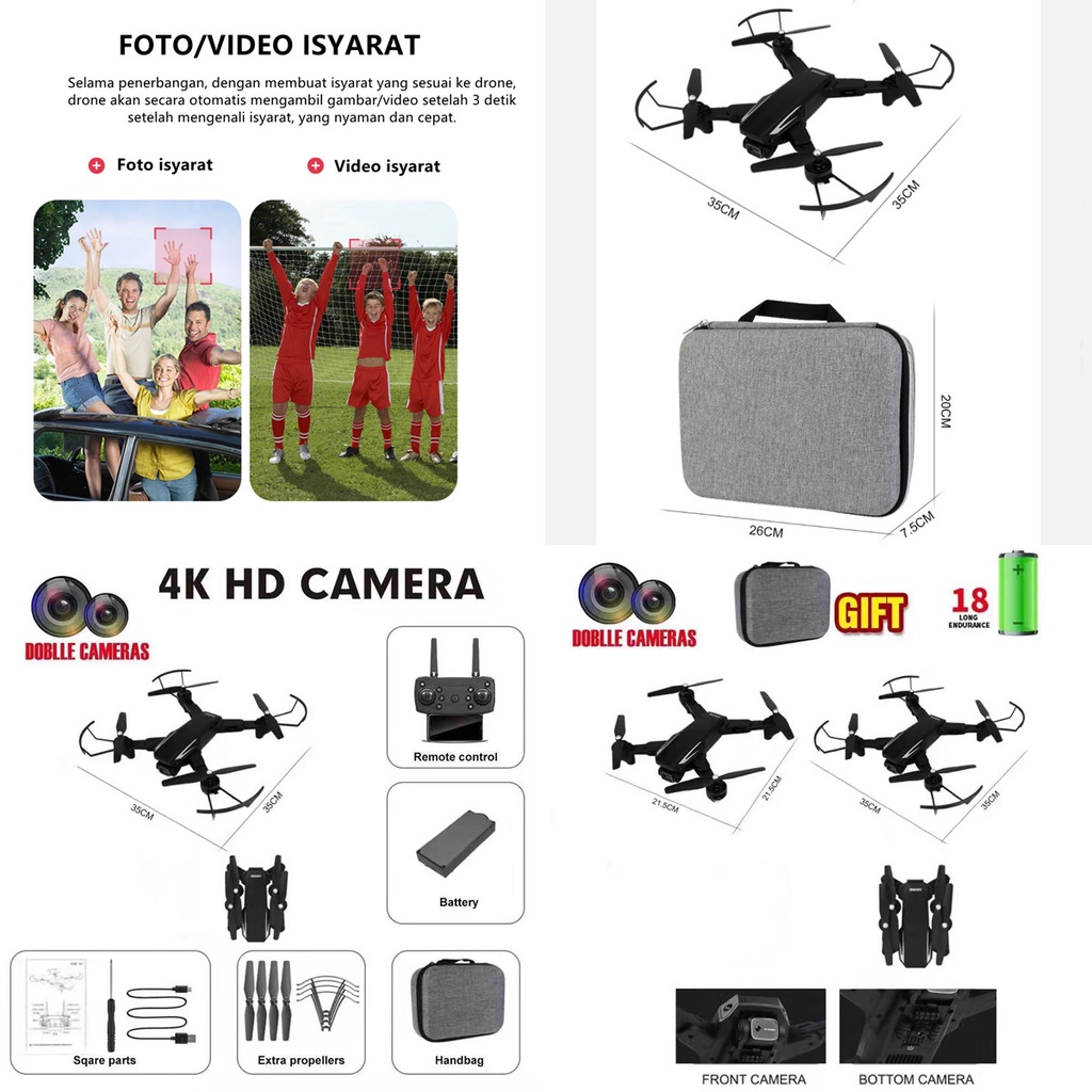 [TULALA SHOP]DRONE QUADCOPTER HAND SENSE UAV WATCH /FIREFLY/E58 DAN A88 FOLDING DRONE AERIAL PHOTOGRAPHY AIRCRAFT