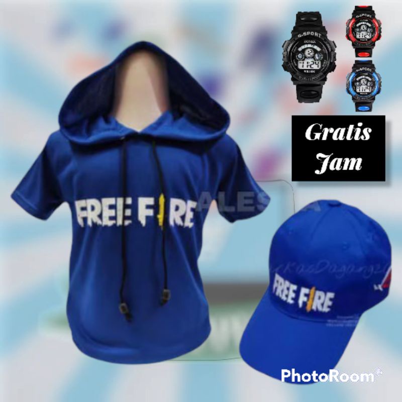 Kaos Hodie/Baju Hodie Anak Laki-laki Karakter FF Murah