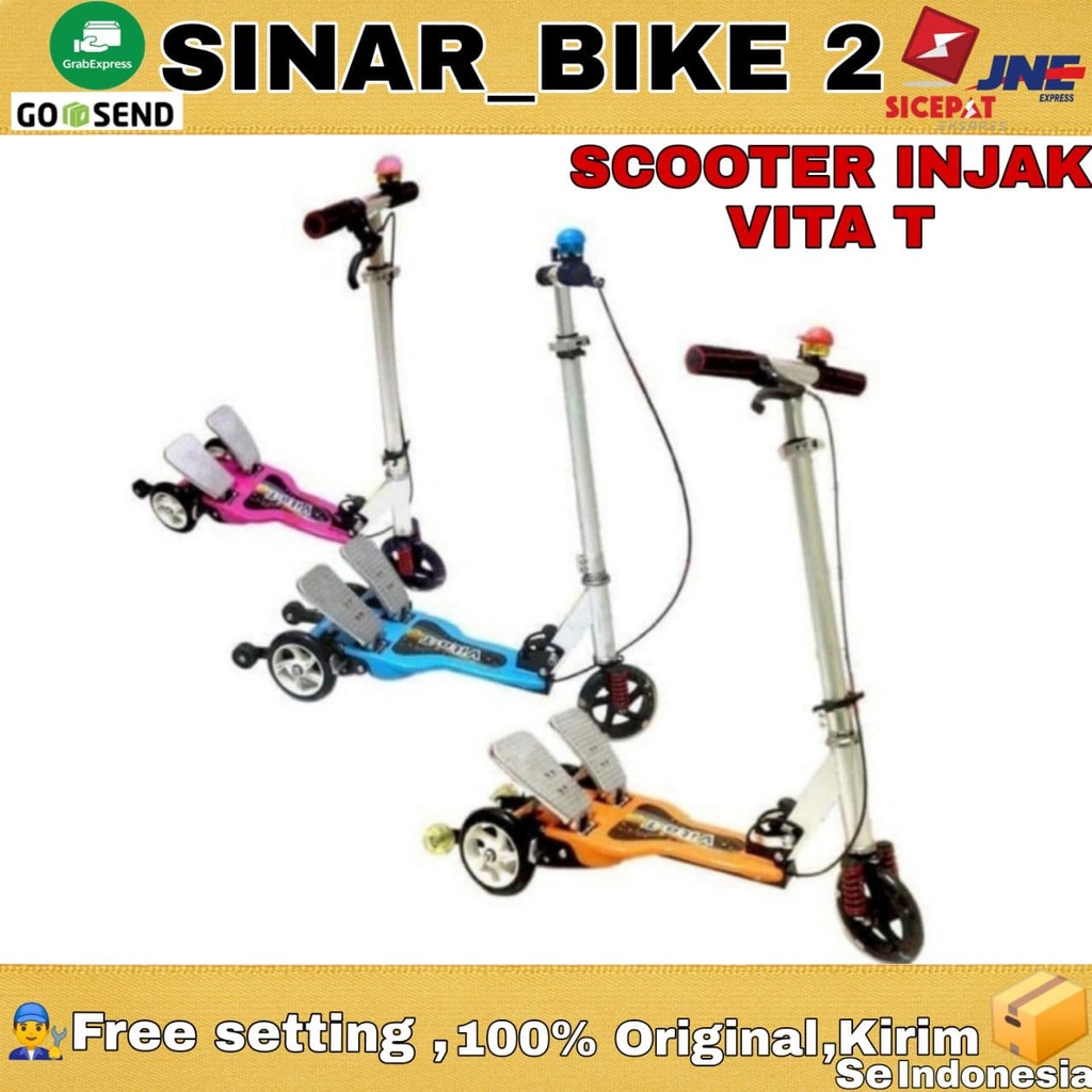 Scooter Injak VITA - T Skuter Injak Dual Pedal