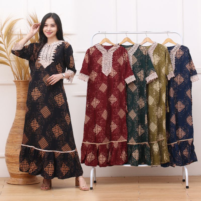 GAMIS ARAB RENDA GAMIS MOTIF TAGAR jumbo super jumbo