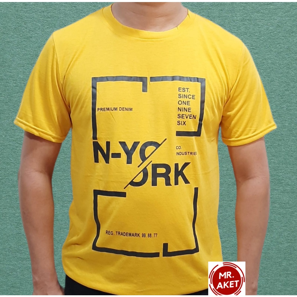 PROMO!!Kaos oblong pria lengan pendek terbaru motif distro bahan adem ukuran dewasa L.XL