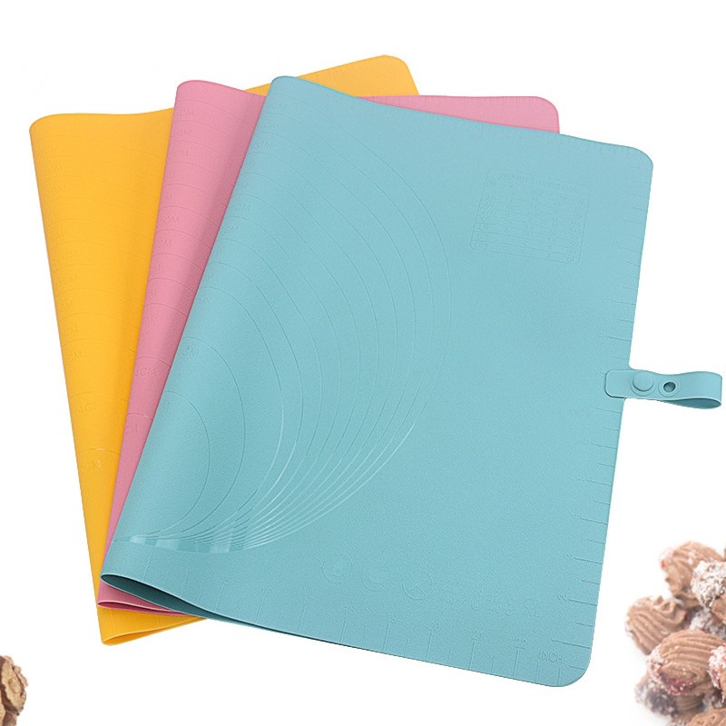 silicone mat gulung 60x40cm with clip / kneading mat / silmat silpat