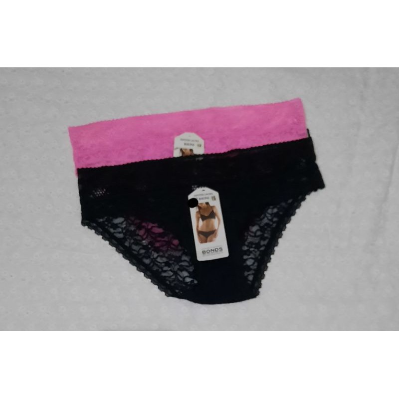 bonds undies, celana dalam bonds, celana brukat lace