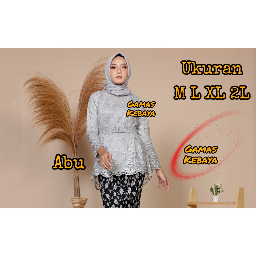 ATASAN KEBAYA AURORA TLLE MUTIARA/KEBAYA MODERN/KEBAYA WISUDA/KEBAYA BRUKAT/KEBAYA BROKAT/TERBARU