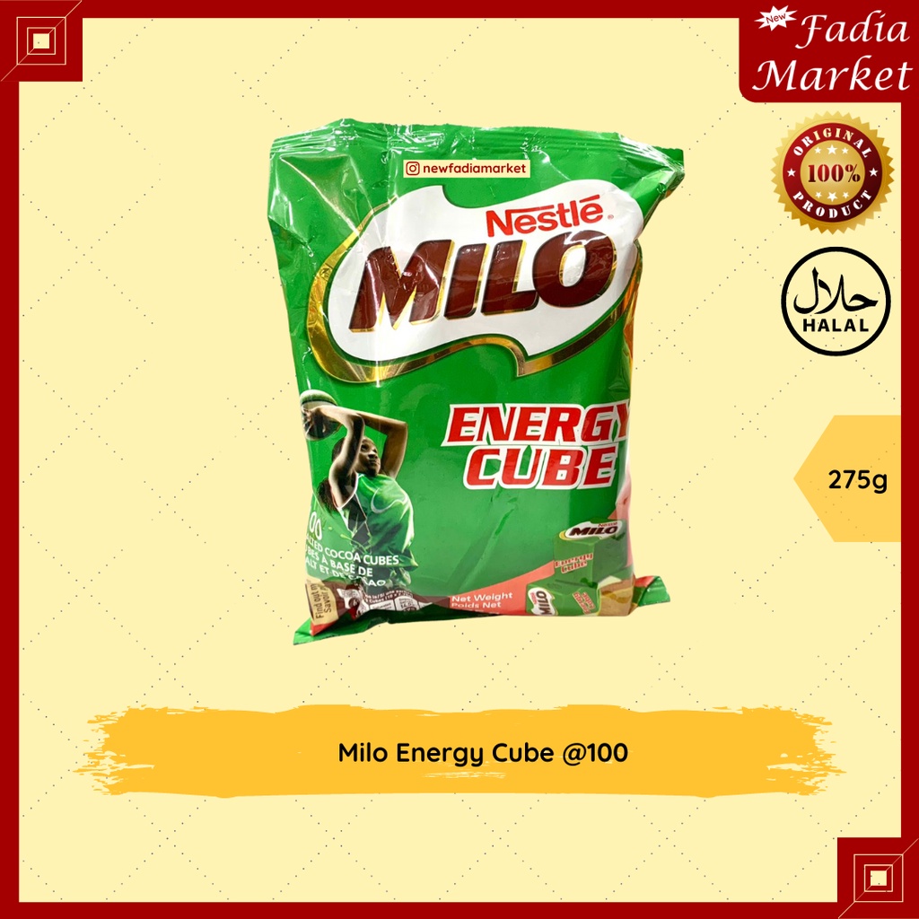 Milo Energy Cube (Permen Milo Kotak) @100pcs [275g]