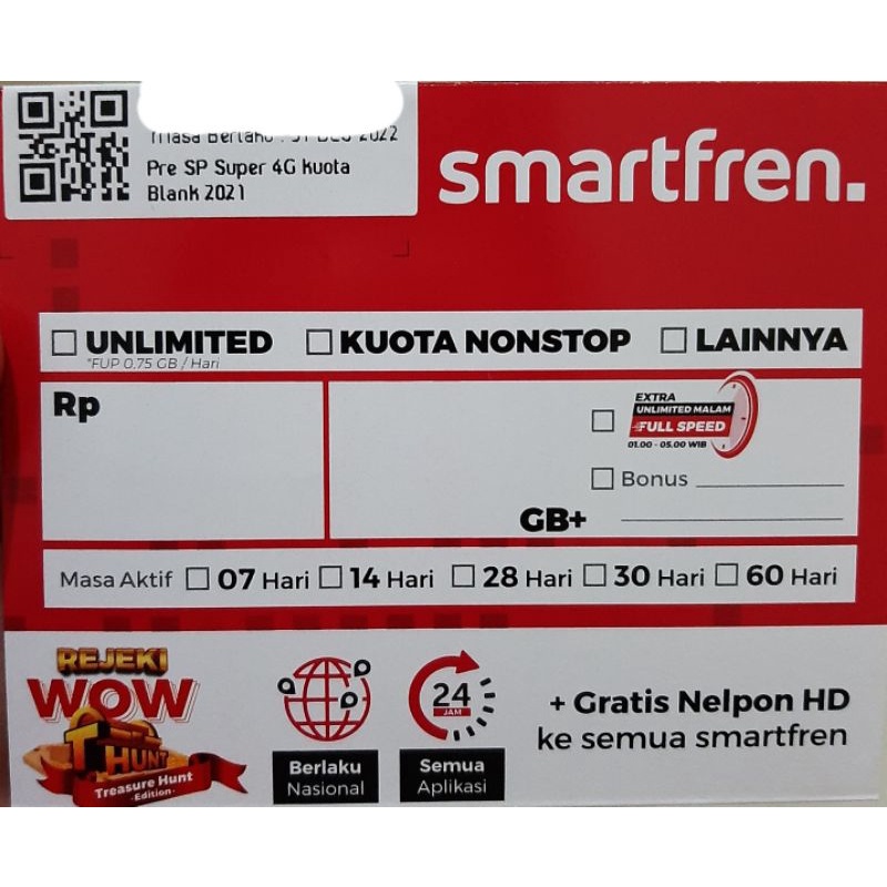 Kartu Perdana Smartfren Cocktail 16GB