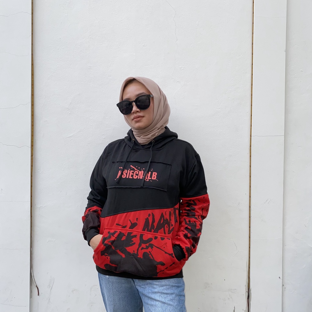 KSIECNABLE HOODIE HITAM-MERAH || HOODIE KEREN || HOODIE KOMBINASI #KSI