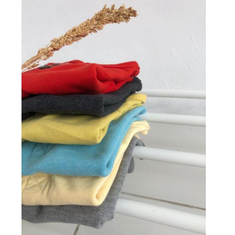 aL4Code Littlerems Button Tee | Baju Anak Baby Balita Kids Kaos Cewe Cowo Lacoste T-shirt Polos Mura