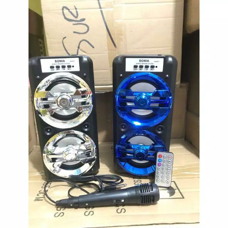 SPEAKER BLUETOOTH SONIA SN 8571 FREE MIC KARAOKE MIRIP F 6581 Fleco