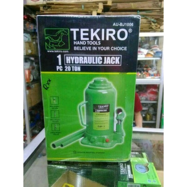 DONGKRAK BOTOL TEKIRO 20 TON HYDRAULIC JACK TEKIRO 20T