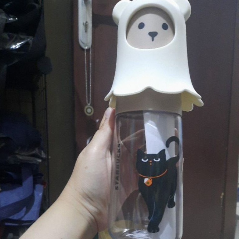 Tumbler Starbucks Halloween cat ghost