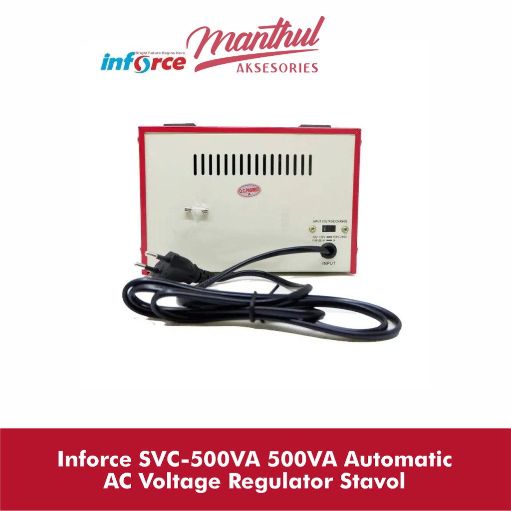 Inforce SVC-500VA 500VA Automatic AC Voltage Regulator Stavol