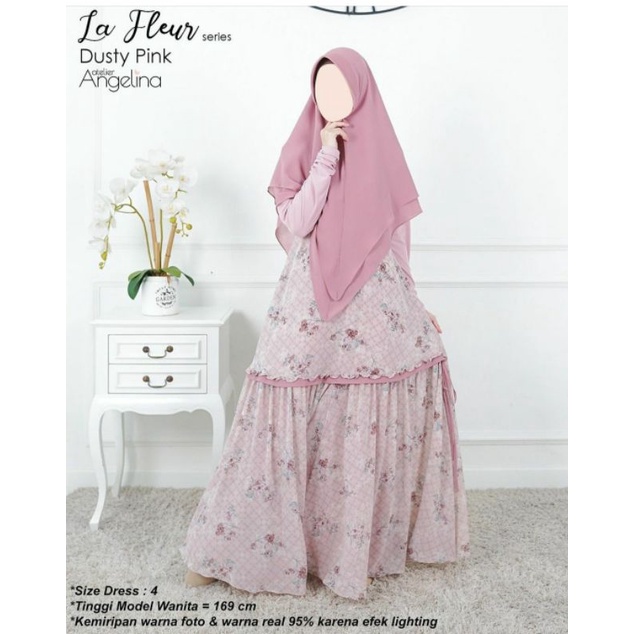 LA FLEUR DRESS ATELIER ANGELINA DUSTYPINK SIZE 3 EDISI OPOR 27 MEI 2022