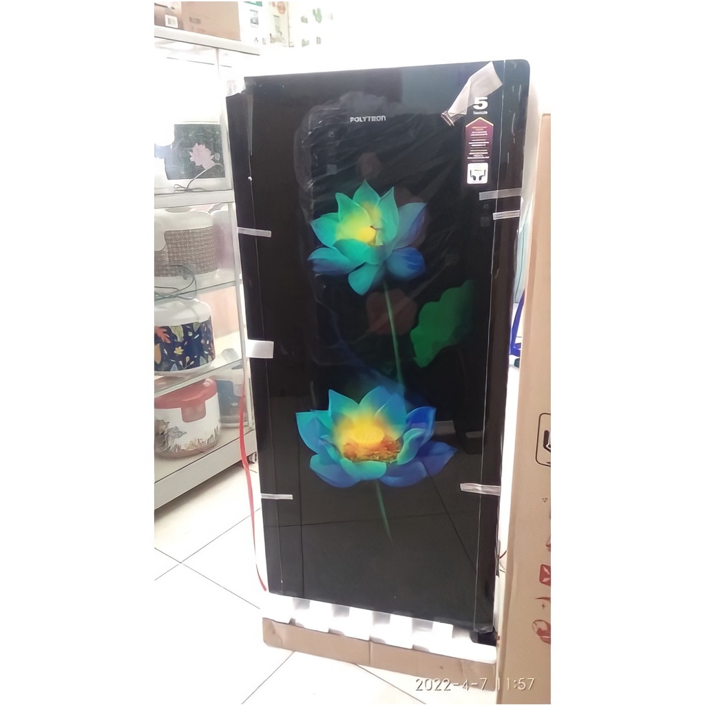 Polytron Kulkas 1 Pintu 180L Belleza Tempered Glass PRA 18OLX/ORX