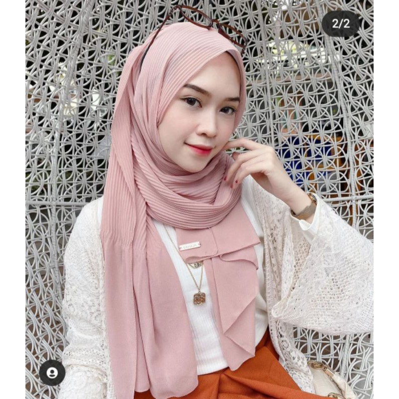 PASHMINA PLISKET TERMURAH DIAMOND 180x75cm | Shopee Indonesia