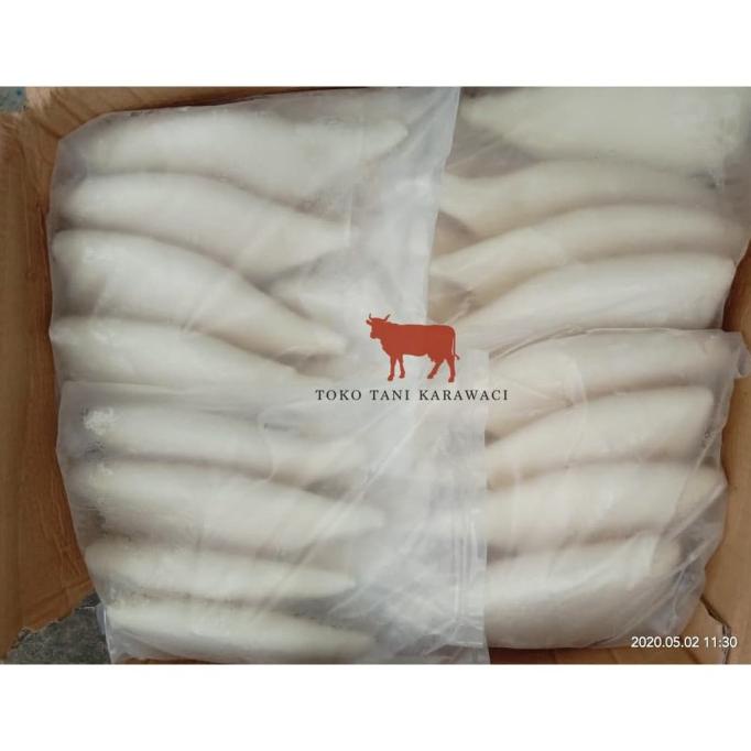 

MAKANAN BEKU / CUMI KUPAS BERSIH / CUMI TUBE FROZEN @1KG NON COD