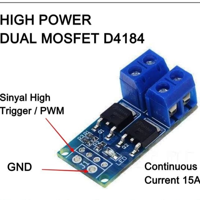 Modul D4184 High Power Dual MOSFET PWM Motor Driver Module
