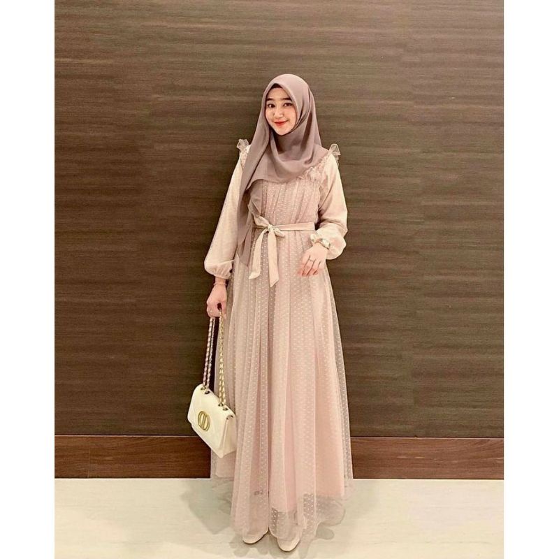 Marbela Dress Gamis Maxy Brukat