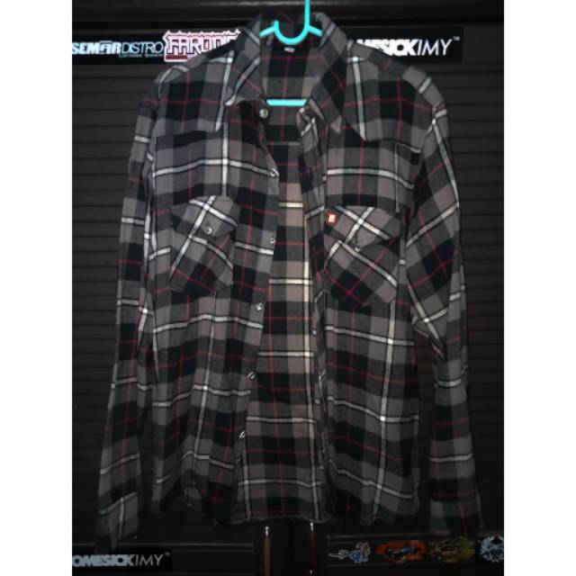Kemeja flanel dagger original
