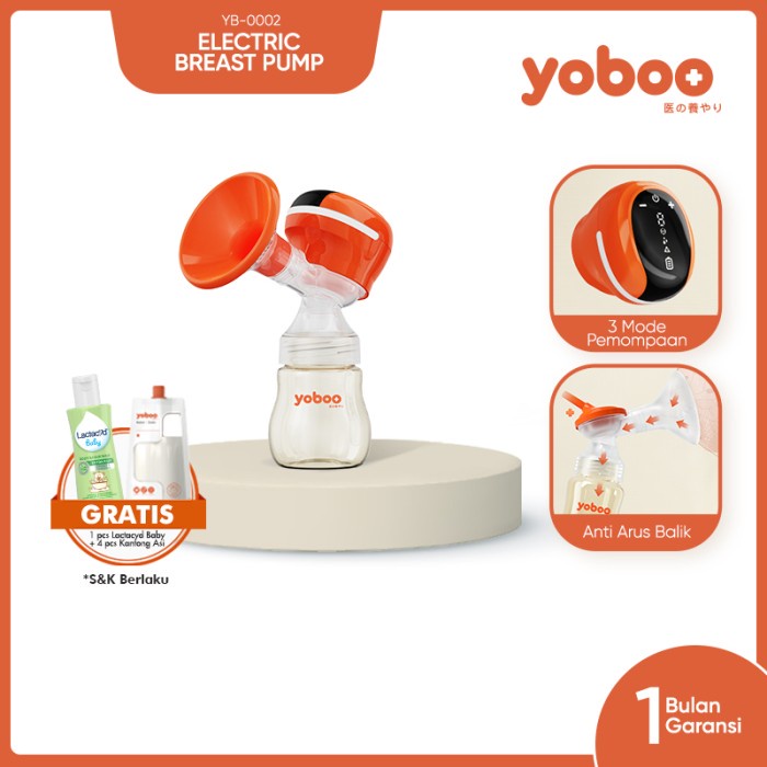 Yoboo Alat Pompa Asi Elektrik Otomatis/Single Electric Breast Pump