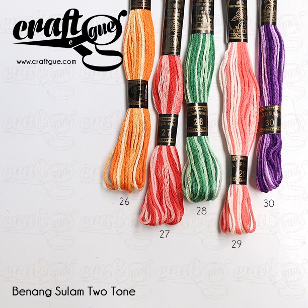 Benang Sulam Two Tone GRADASI (11-50)