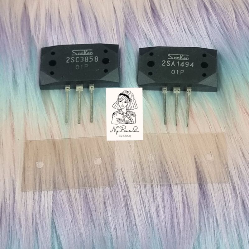01P TRANSISTOR SANKEN 2SA1494 2SC3858 1494 3858 SA1494 SC3858  ORIGINAL JAPAN SUPER 1SET