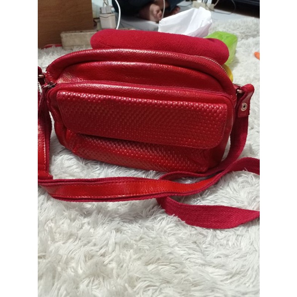 Sling Kulit Merah Ssamzie