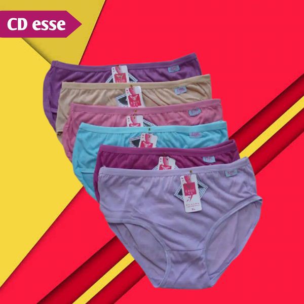 CD Celana Dalam Wanita Perempuan Dewasa Polos/Undies Cewek Esse Ukuran Jumbo M L XL XXL XXXL XXXXL