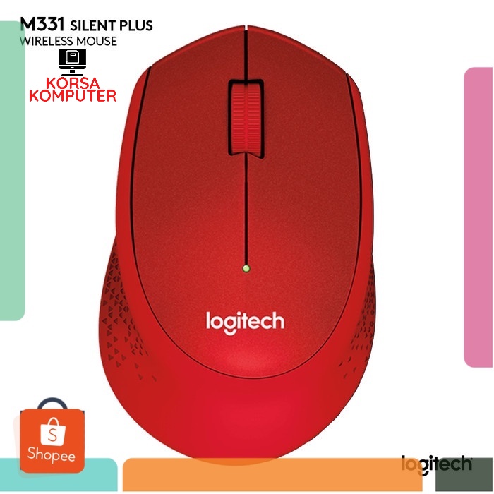 Mouse LOGITECH Wireless M185 Original Mouse Komputer Logitech Wireless M 331 Silent Mouse Komputer K