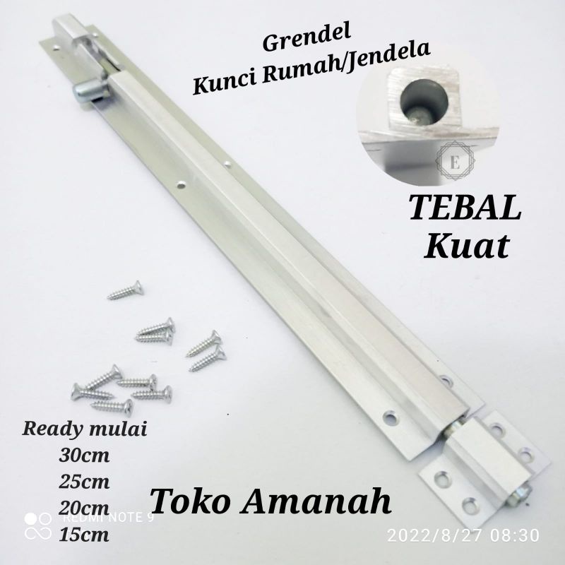 Slot kunci pintu rumah 25cm grendel pintu kunci rumah 30cm