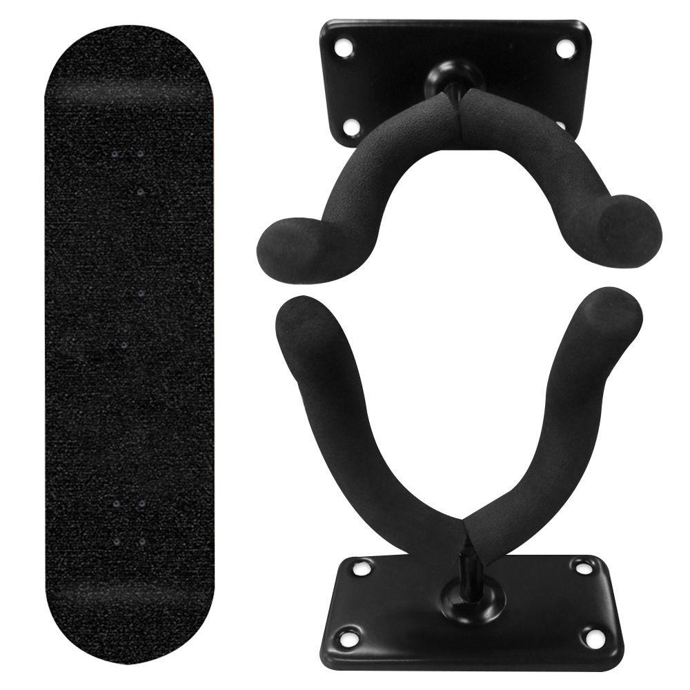 Suyo Holder Skateboard Model Tempel Dinding Warna Hitam