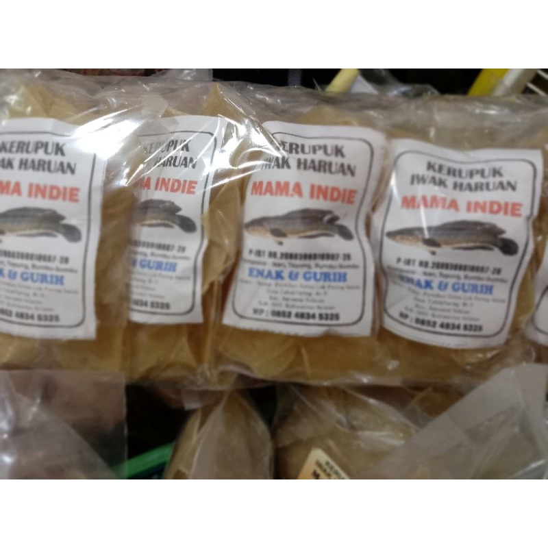 

kerupuk Haruan /ikan gabus. paket 1 Kg