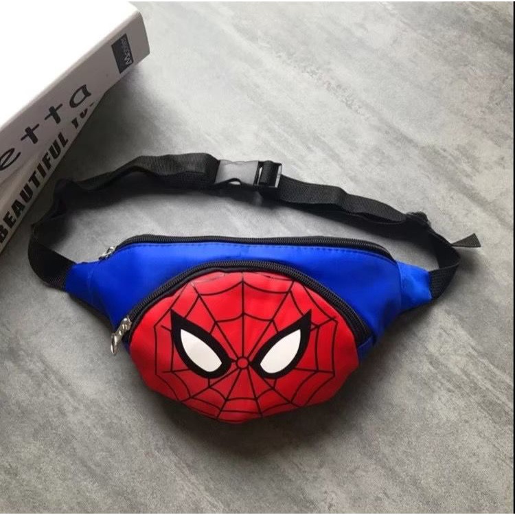 tas selempang anak karakter super hero waistbag anak tas bahu anak laki laki tas pinggang anak laki usia 2-10 tahun