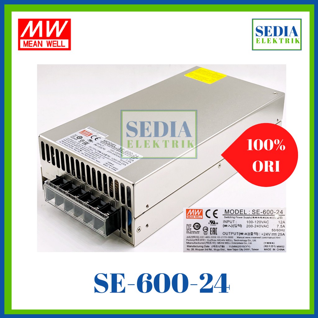 POWER SUPPLY MEAN WELL SE-600-24 SE 600 24 SE60024 RSP-600-24