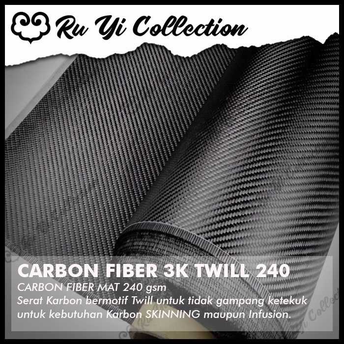 Carbon Fiber Fabric 3k Twill 240