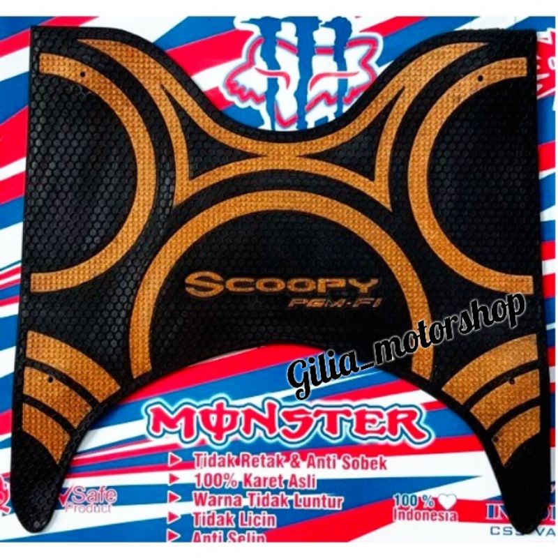 Karpet Alas Motor Honda Scoopy PGM Fi Monster Karpet scoopy new pgm fi 2017 - 2019 Tatakan scoopy